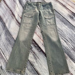 Front Pocket Bootcut Jeans